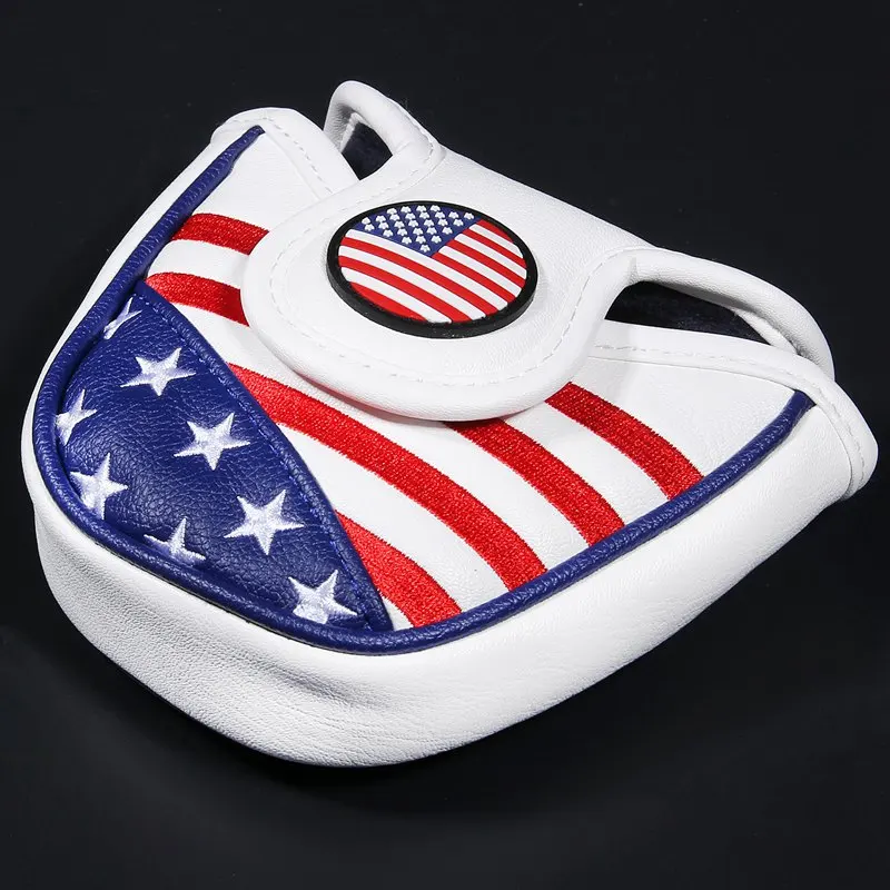 Чехол для головы клюшки гольфа с флагом США накладки на голову клюшек вышивкой из