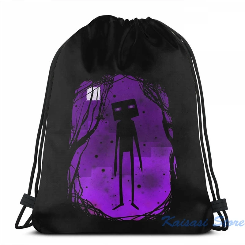 Забавный рюкзак с графическим принтом Enderman USB-зарядкой мужские школьные сумки