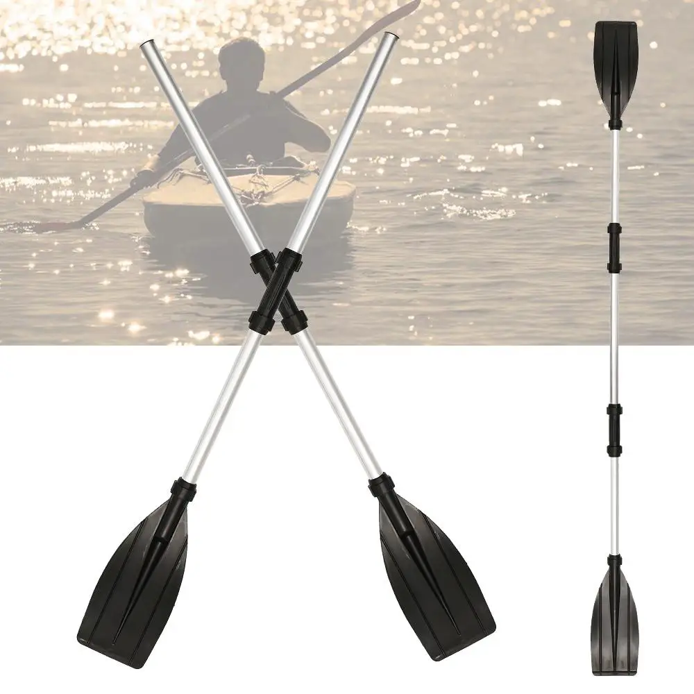 

New 2 Pcs Aluminum Alloy Detachable Float Afloat Oars Fitting Boat Rafting Paddle Canoe Oar Boating Accessories Drop Shipping