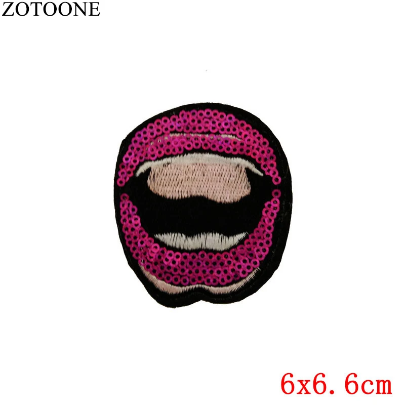 PE0305CT ZOTOONE блестки милое сердце патч для одежды вышивка патчи Аппликации для куртки одежда значки железные наклейки аппликация - Цвет: PE0305CT