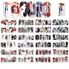 Наклейки для ногтей 12 видов конструкций, наклейки для ногтей на День святого Валентина, сексуальные красные губы, Переводные Водные Наклейки для ногтей, обертывания, маникюр, Новое поступление