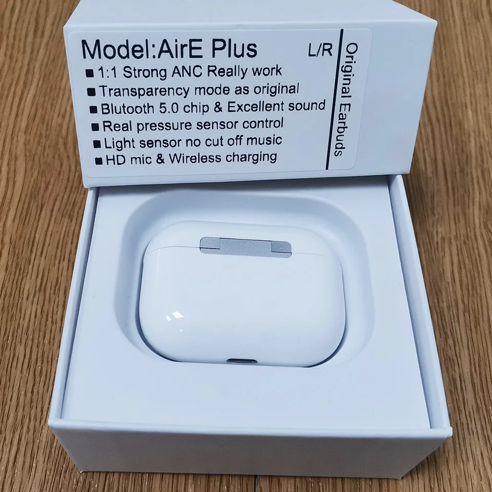 Беспроводные TWS наушники AirE Plus ANC Bluetooth 5 0 ШПД прозрачность световой датчик супер