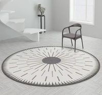 postmodern style circular carpet creative bedroom living room non slip floor mat