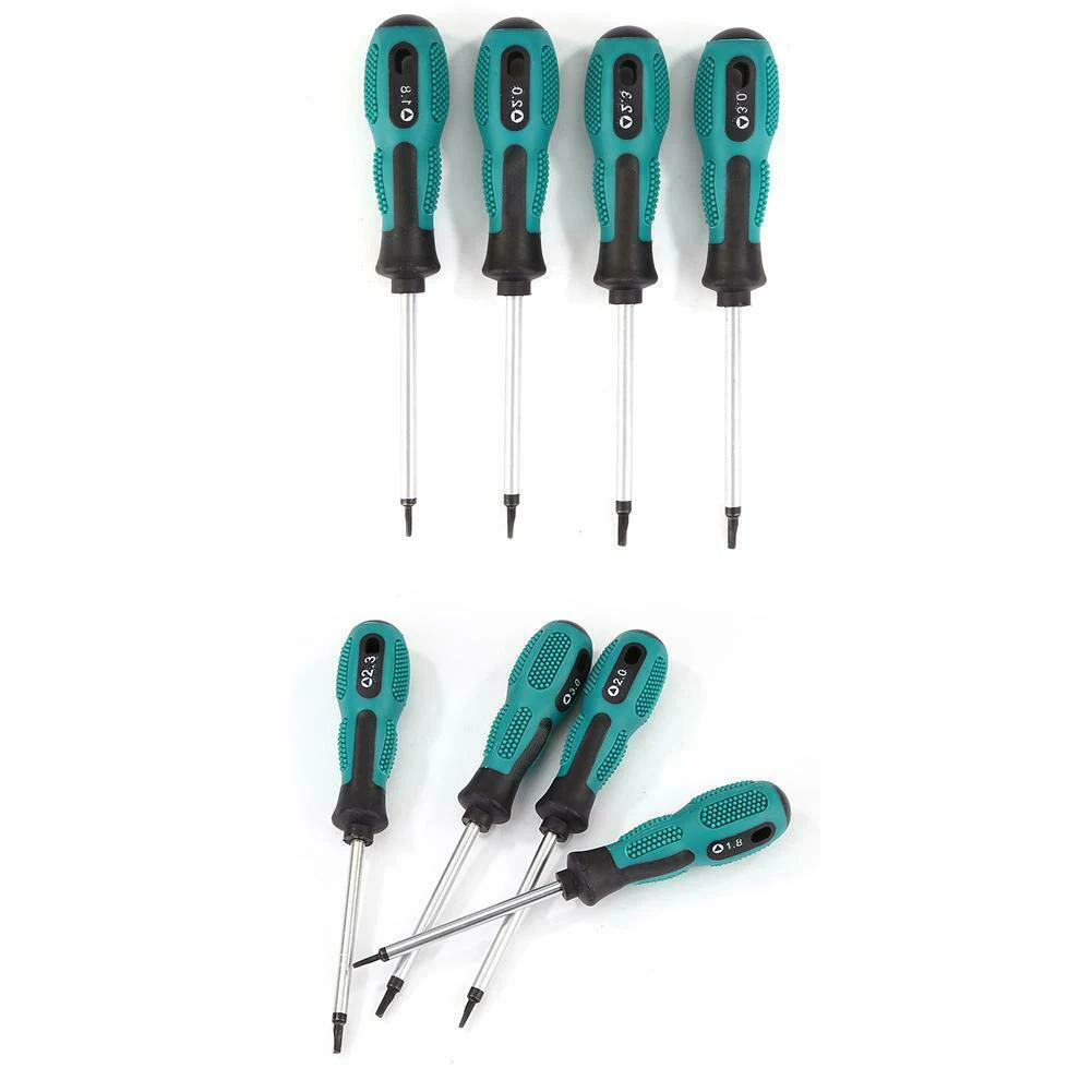 Набор Магнитных треугольных отверток 4 шт. 1 8/2 0/2 3/3 0 мм ручной инструмент для