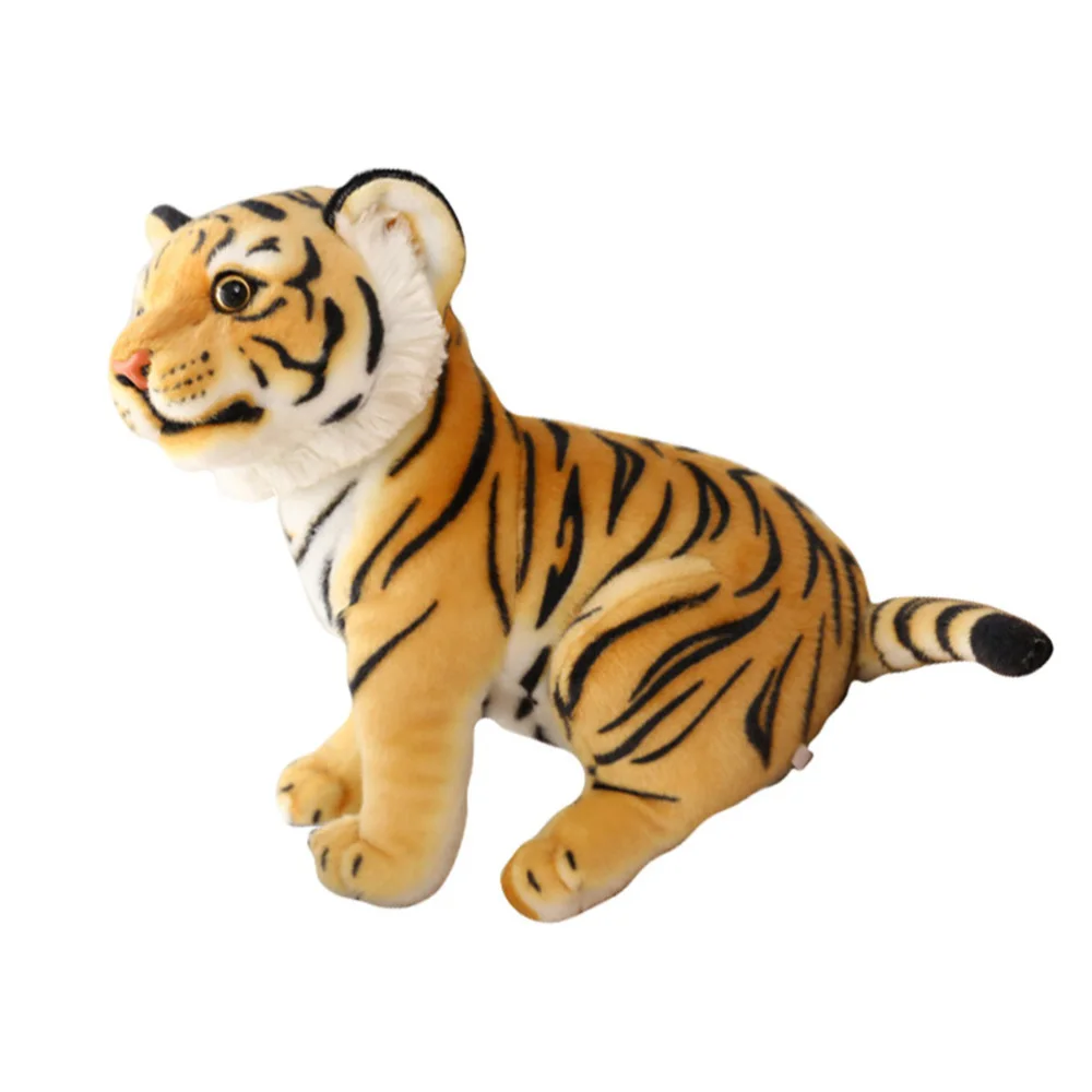 

1Pc Unique Decorative Tiger Doll Home Cotton Doll New Year Gift Yellow