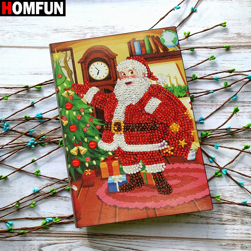 HOMFUN A5 блокноты 5D DIY алмазная живопись особой формы Дневник Книга Алмазная вышивка