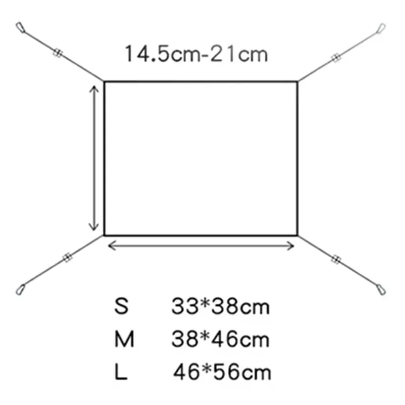 

Cat Hammock Pet Cat Dog Cage Hammock Double-sided Canvas Breathable Hanging Bed Kitten Swing Fish Printing Cage Bed House Nest