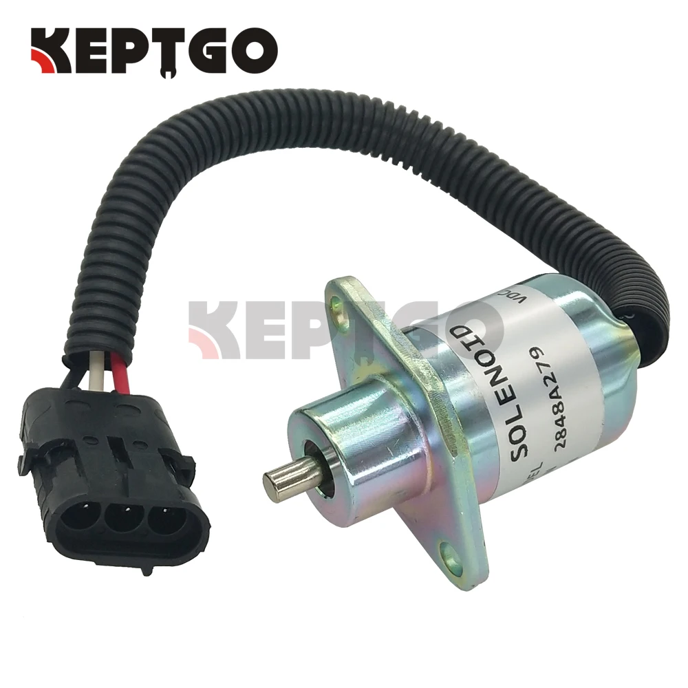 2848A279 12В топливный Соленоидный клапан отключения для Perkins 700 серии Hyster UB704 1457906 SA493412