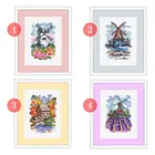 Набор для вышивки крестиком пейзаж новый продукт C1531 Точная печать ветряная мельница Four Seasons Fishxx домашнее полишаговое украшение ручной работы