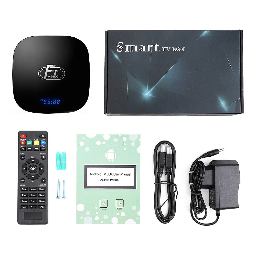 

A95X F1 Android TV Box 8.1 Amlogic S905W Quad core 2GB DDR3 16GB eMMC 2.4G 4K tv box wifi PK mi box X96 Max android BOX TV