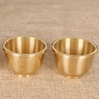mini brass tea cup spirits wine glasses cup 30ml drinking antique gift retro gold ancient vodka shot glass home decoration