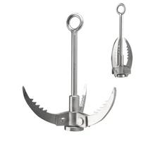 outdoor exploration folding climbing stainless steel flying tiger emergency survival three claw rescue camping equipment hook