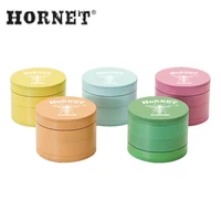 hornet aluminum tobacco herb grinder 63mm 4 layers metal non stick smoking herb spices grinder crusher smoke accessories