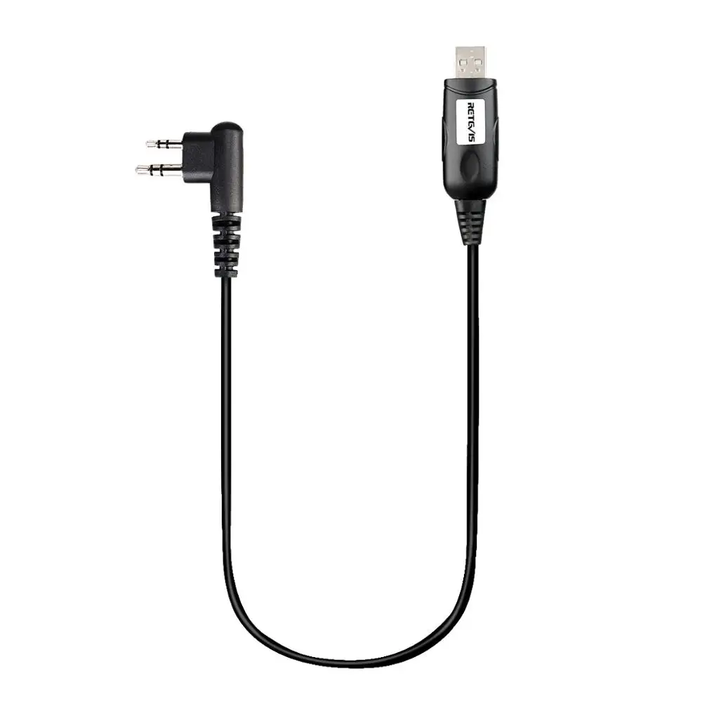 1PCS Retevis Programming Cable For RT54 Digital Walkie Talkie HYT 2 Pin Programming Line J9161P