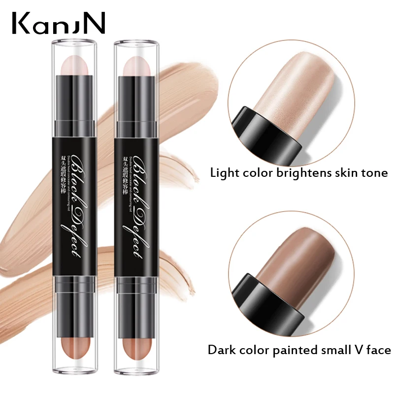 Консилер женский с двойной головкой контурирующий стержень основа для макияжа