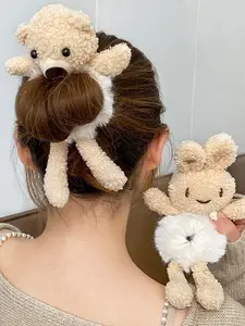 felpa de dibujos animados conejo venta al por mayor perro Scrunchies de animales accesorios coreanos para la cabeza Cinta elástica de goma para el pelo para niña y niño felpa de dibujos animados conejo venta al por mayor perro Scrunchies de animales accesorios coreanos para la cabeza Cinta elástica de goma para el pelo para niña y niño