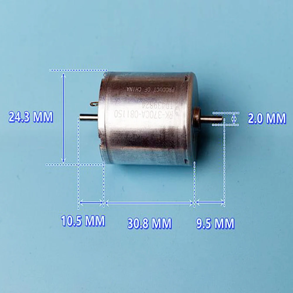 Mabuchi RK370 081150 мотор редуктор постоянного тока 12 24V Медь сплав угольные щетки 3450RPM с