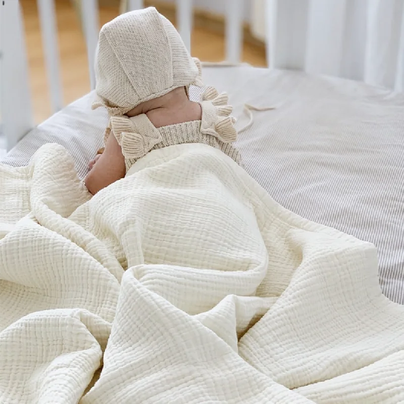 Детские одеяла органическое муслиновое одеяло для новорожденных хлопковое
