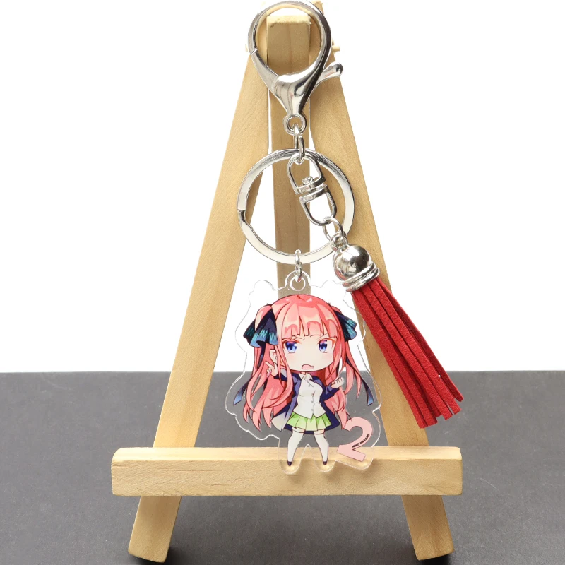 Новинка кольцевой брелок для ключей с фигурками Накано ичика Nino Miku Yotsuba Itsuki