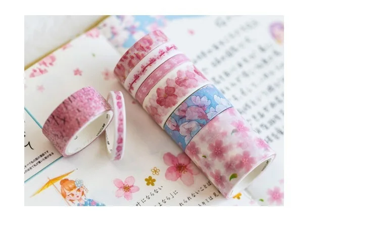 10 шт./лот 2 м Фольга Сделай Сам лента для декорации Washi Скрапбукинг клейкую ленту наклейки Скрапбукинг Washitape стиральная лента 024042