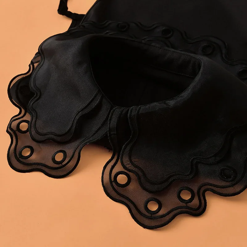 Женское Ожерелье-чокер со съемным лацканом рубашка с ложным воротником блузки