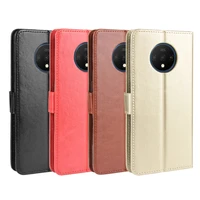 for oneplus 7t case one plus 7t retro wallet flip style glossy skin pu leather back cover for oneplus 7t 7 t 17t phone cases