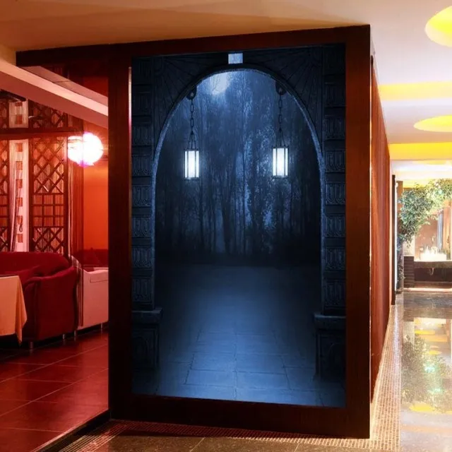 Прямая доставка пользовательские фото Хэллоуин тема обои ужас Темный тайна