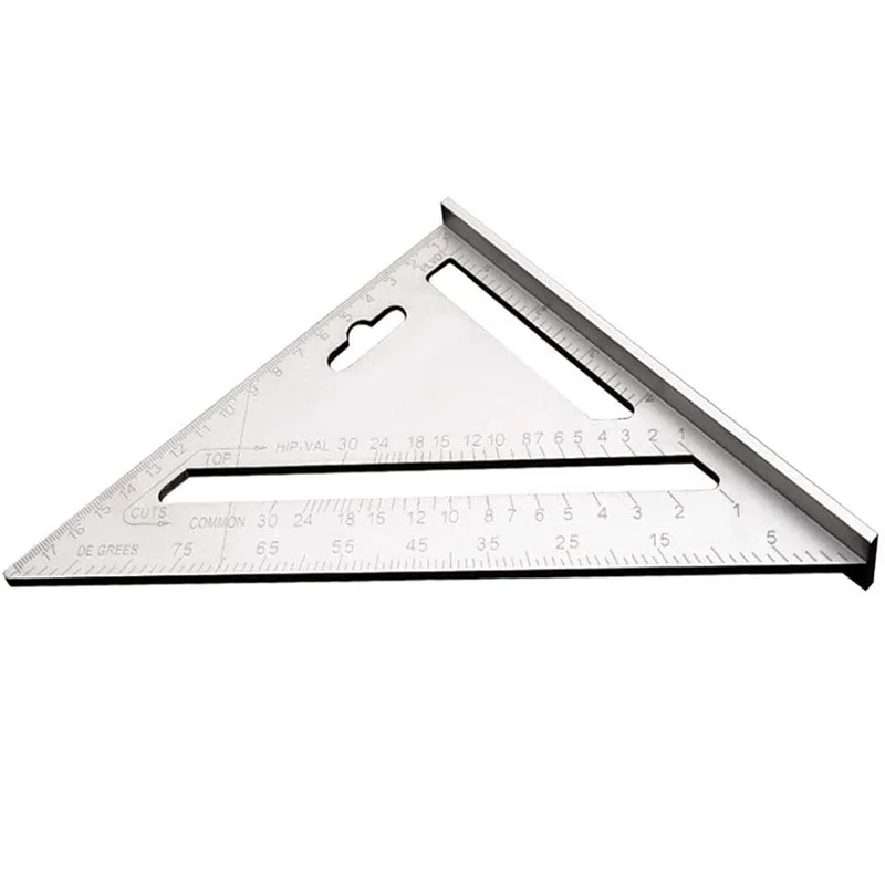 7-дюймовая треугольная линейка из алюминиевого сплава с большим столярным
