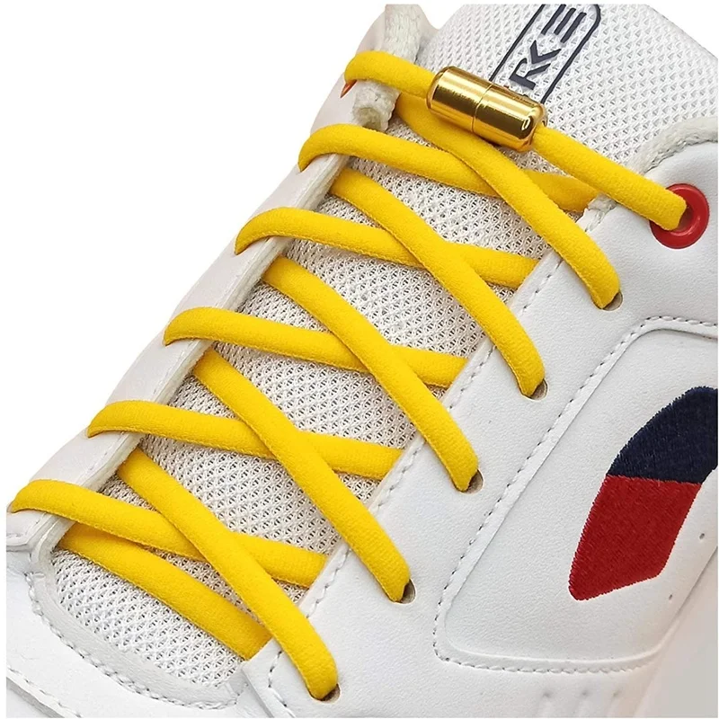 

No Tie Shoelaces Elastic Semicircle Shoe Laces For Kids and Adult Metal Lock Sneakers Shoelace Boot Lazy Laces Shoe Strings
