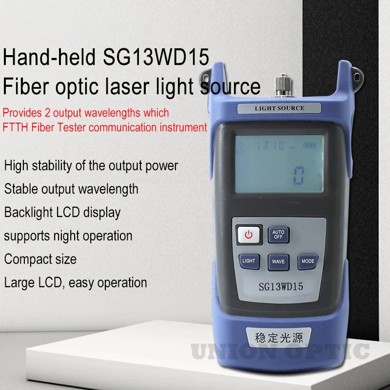 

Ручной Волоконно-оптический лазер, стабильный тестер источника света, FTTH волоконно-оптический источник светильник, мультидлина волны 1310 1550...