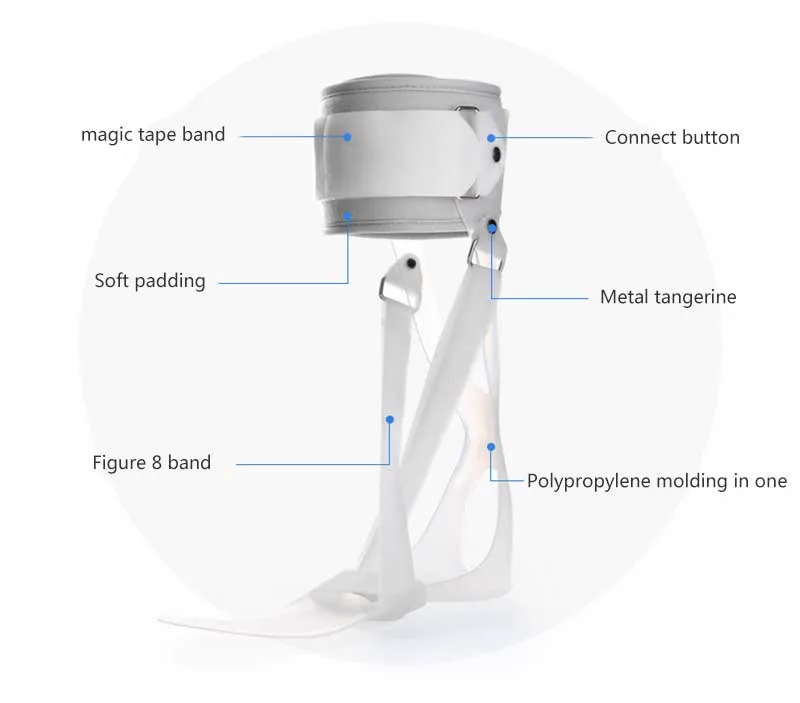 Ортопедические корректирующие ботинки для лодыжки реабилитационное