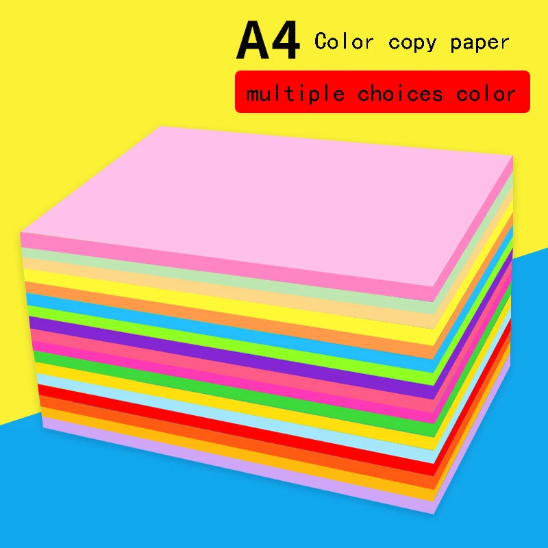 Цветная копировальная бумага 70 г 80 100 листов цветная а4 для струйной лазерной