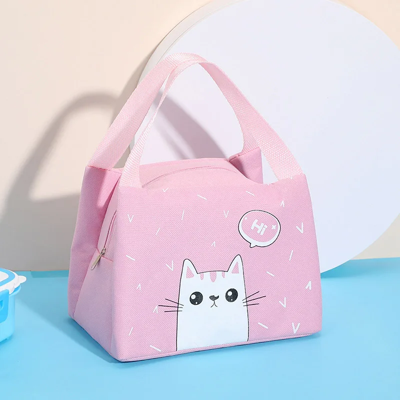 

Cartoon heat preservation lunch bag aluminum foil thickened lunch portable heat preservation rice bag students bring rice bag