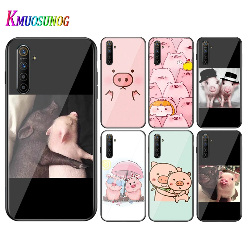 Силиконовый чехол милый мультяшный Розовый Свинья для OPPO Reno 4 3 Pro 10X Zoom 2 Z F ACE X2 5G A5 A9