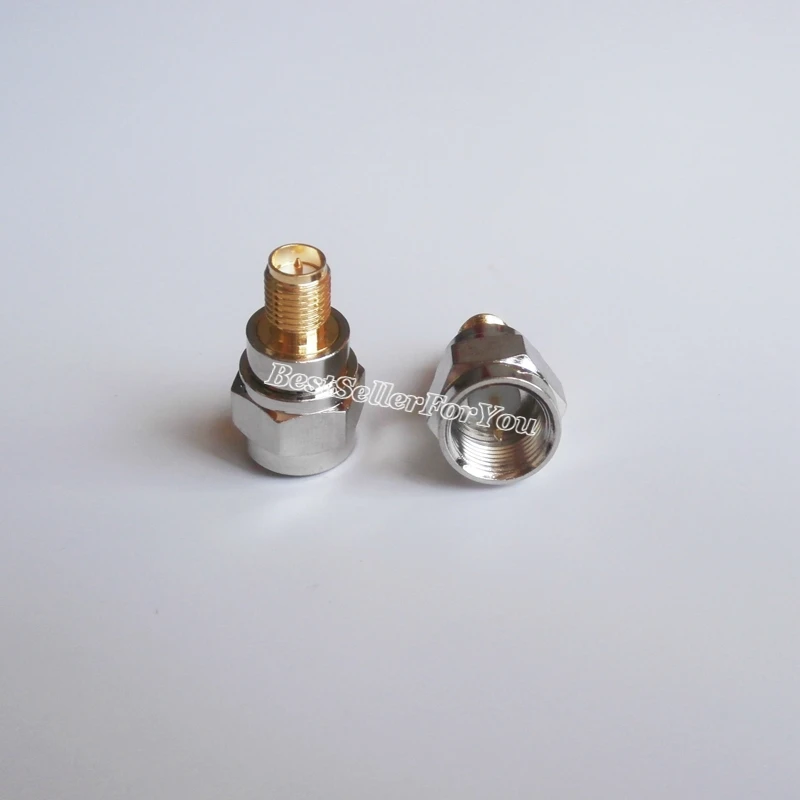 1 шт. F штекер для RP-SMA разъем RPSMA Разъем Женский центр RF коаксиальный адаптера |