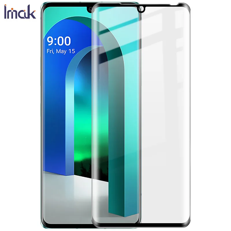 

Imak 3D изогнутое закаленное стекло с полным покрытием для LG бархатная защита экрана Dot Silkprint Side Glue
