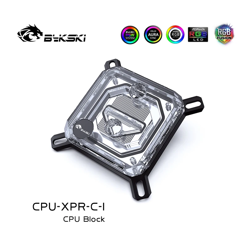 Bykski Uso Bloco Cpu para Intel Lga115x 1200 1700 2011 Amd Ryzen X470 X570 Radiador de Água Cpu-xpr-c-m Cpu-xpr-c-i Ventiladores e resfriadores