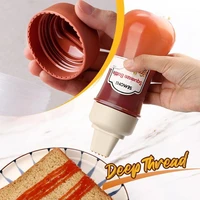 350ml measurable condiment squeeze bottle ketchup mustard mayo sauces oil bbq sauces dispenser with dust cover kitchen gadget