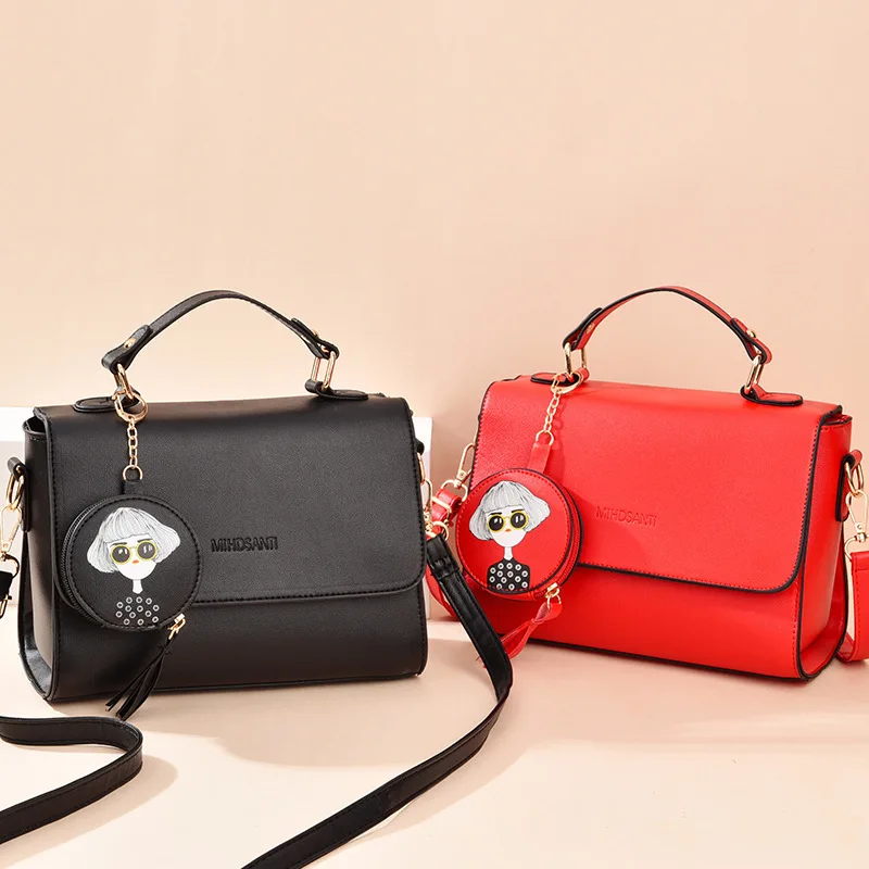 GuunnG crossbody bags for women Model clk-w887 shoulder bag Fashionable Student small square Rice white Women's handbags |