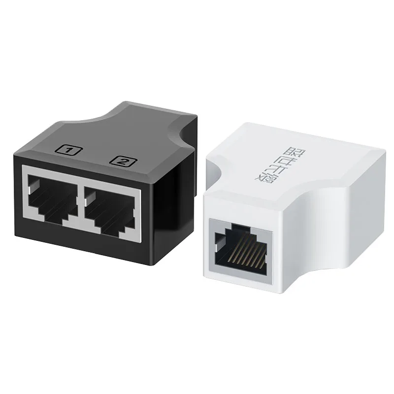 Разветвитель Кабеля Ethernet с 1 на 2 каналами удлинитель кабеля локальной сети для