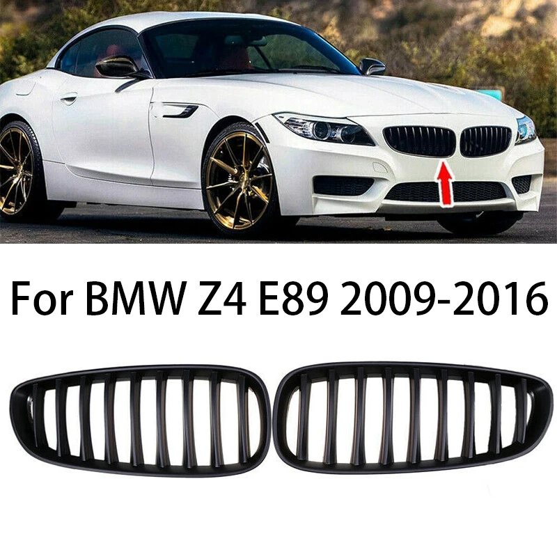 

Gloss/Matte Black Car Front Kidney Grille Bumper Hood Grills for BMW Z Series Z4 E89 2009-2016 Coupe Replacement