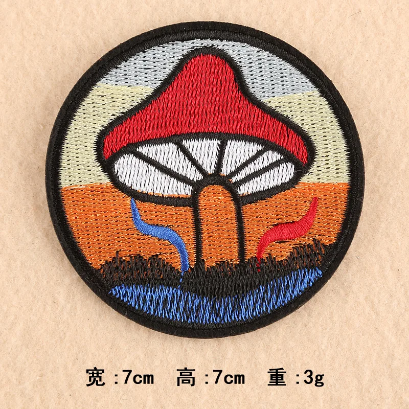 1 шт. микс циркулярные знаки отличия для одежды утюжок на вышитой аппликацией