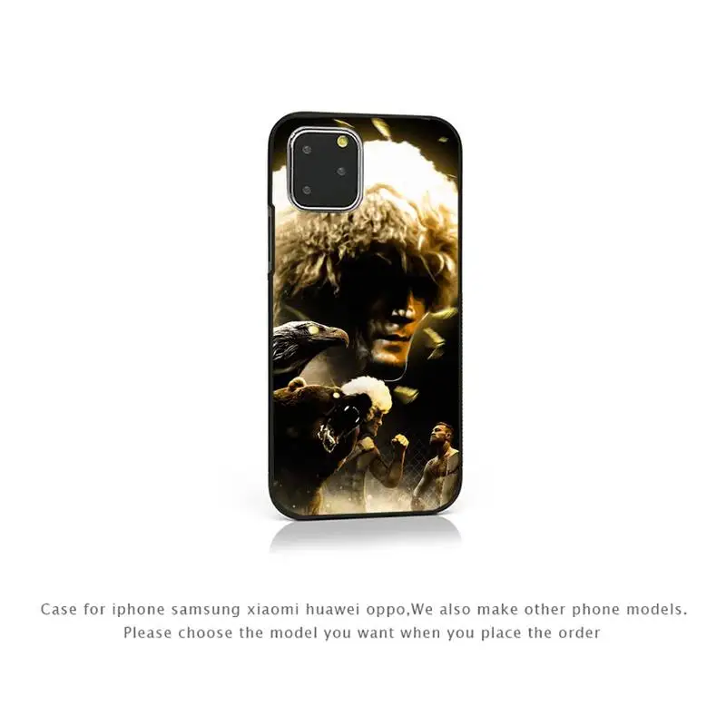 

khabib nurmagomedov Phone Case for iPhone 7 8 11 12 Pro X XS Max XR Samsung A S 10 20 50 Plus pro mobile bags