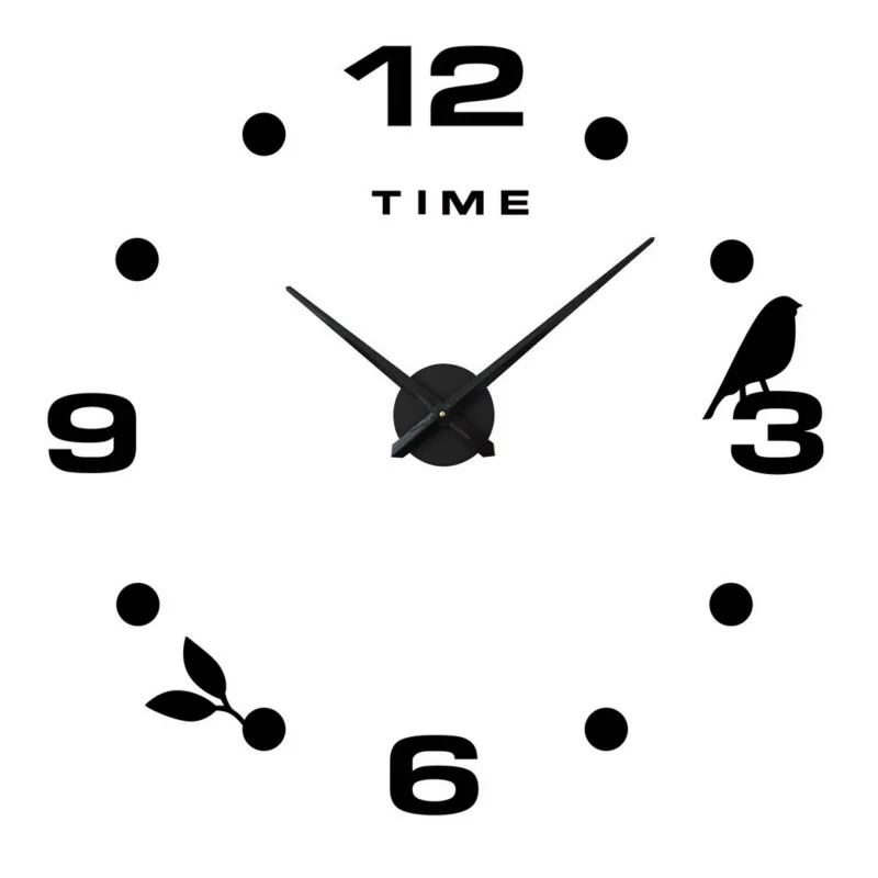 

Новые настенные часы, модные часы, настоящие большие настенные часы, зеркальные наклейки «сделай сам», декор для гостиной, бесплатная доста...