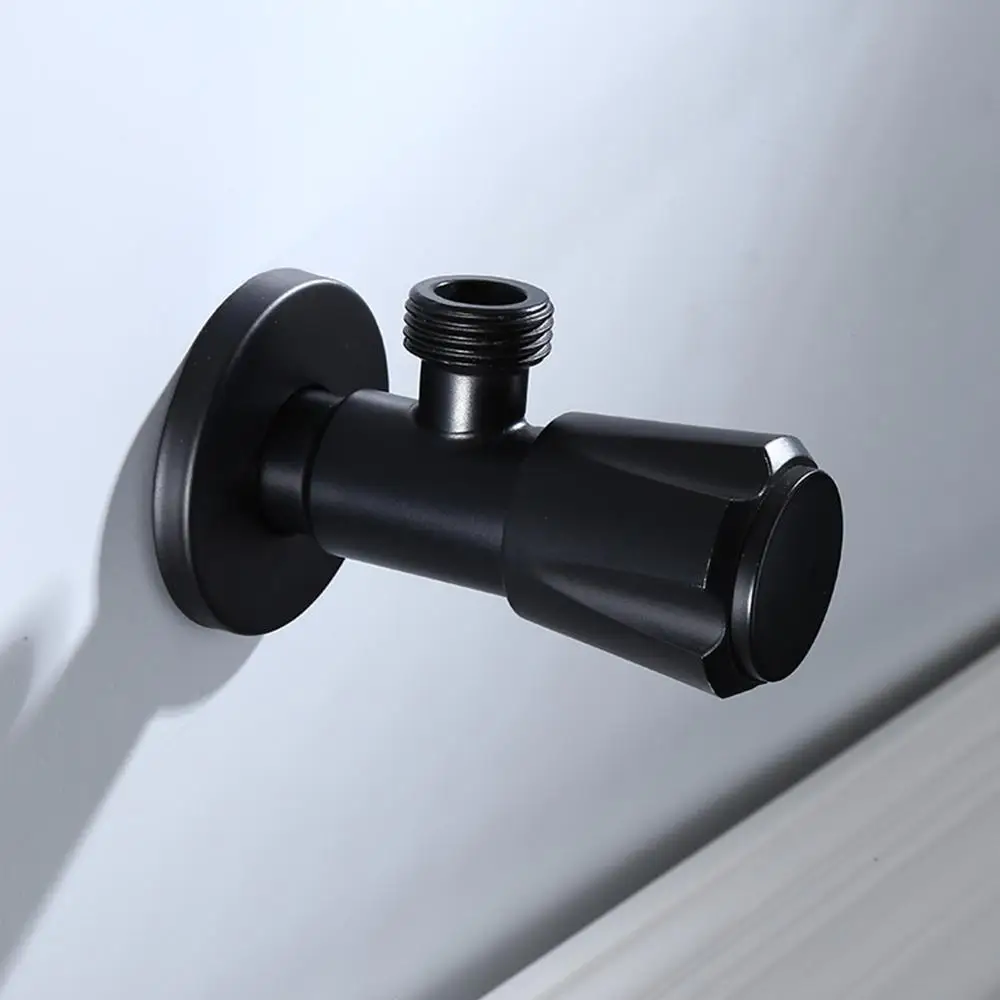 1PC black angle valve stainless steel cold and hot water mixer bidet valves for bathroom kitchen toilet washbasin water-heater |