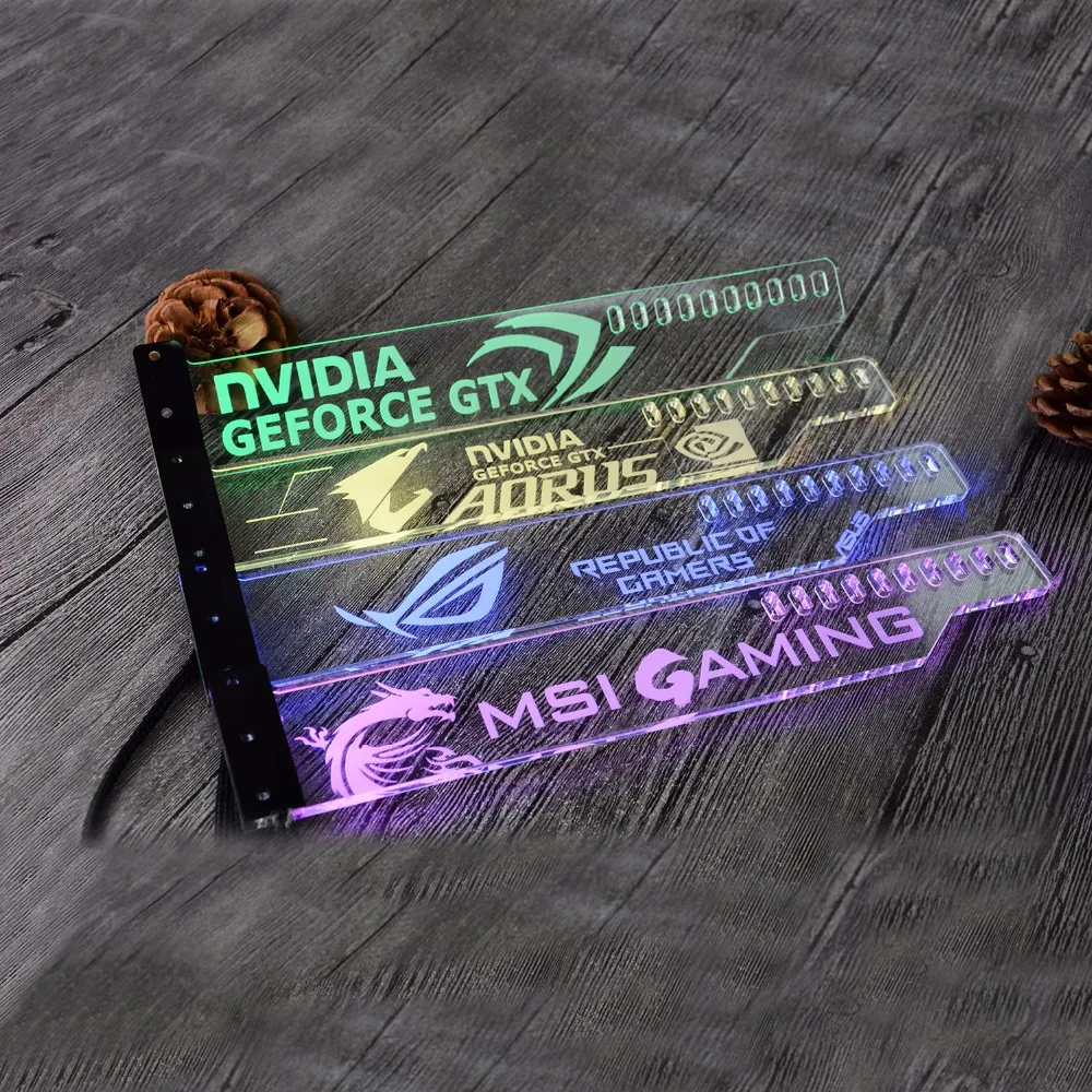 

Акриловый кронштейн для крепления GPU карты размером 280*45*6 мм используется для фиксации видеокарты 5050 RGB светильник connect AURA 4PIN 5050 RGB Header