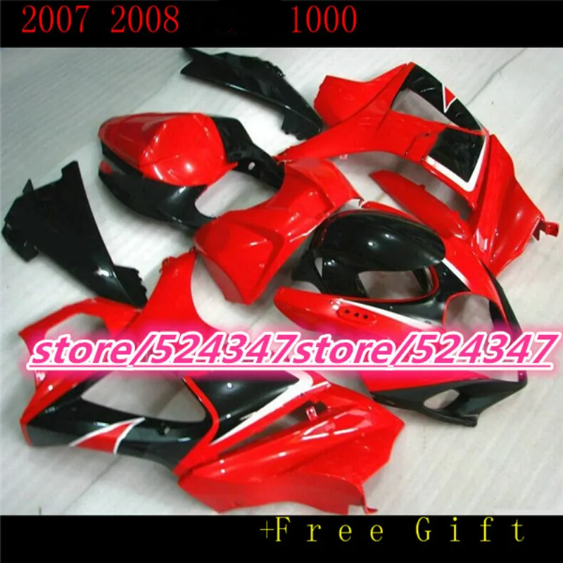

Hot-selling red black full Fairing for SUZUKI GSXR1000 2007 2008 GSX-R1000 07 08 GSXR1000 K7 07 08 2007 2008