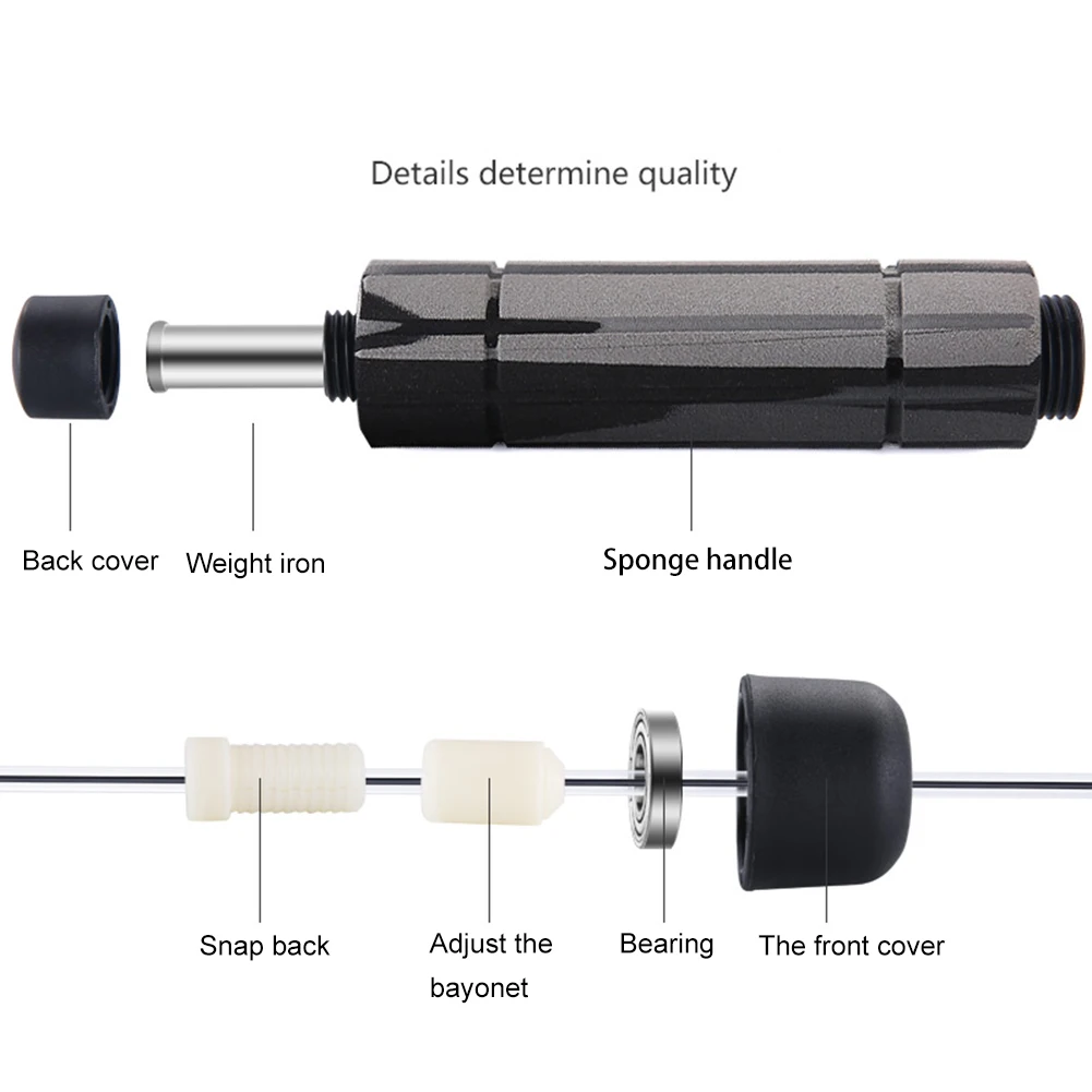 

Dual-use Wireless Jump Rope Loaded Steel Wire Bearing Skipping Rope Fitness Equipment Adult Training Student Exam