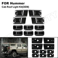 for hummer h2 sut 2005 2009 hummer h2 2003 2009 full front rear cab roof bulbs lamp kit top oem styles smoke clear