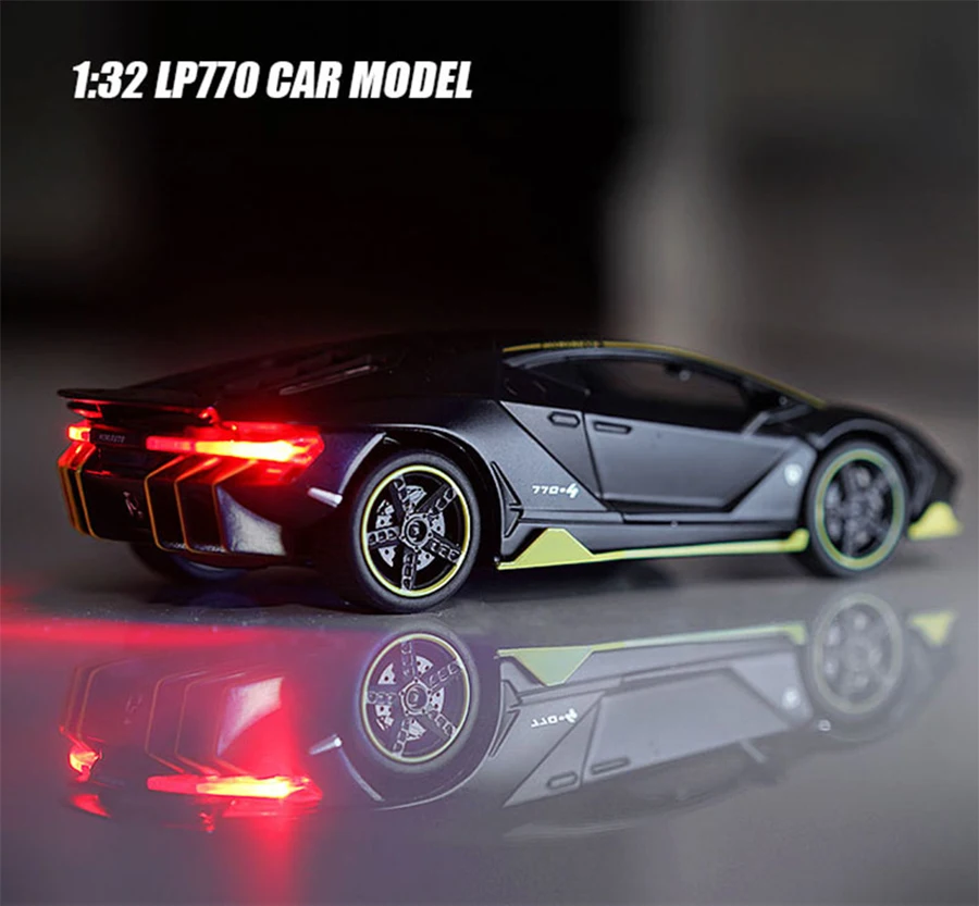 Модель игрушечного автомобиля Lambor 770 в масштабе 1:32 модель со звусветильник кой